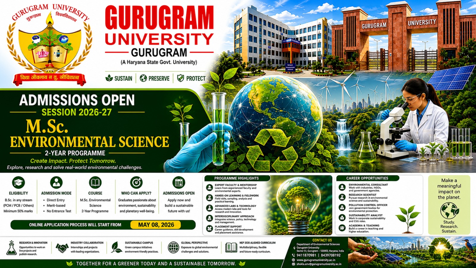 Environmental Sciences Admission